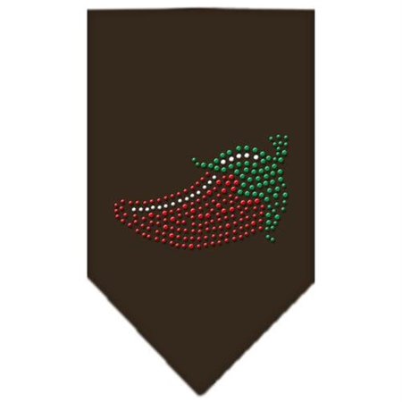 UNCONDITIONAL LOVE Chili Pepper Rhinestone Bandana Cocoa Large UN813569